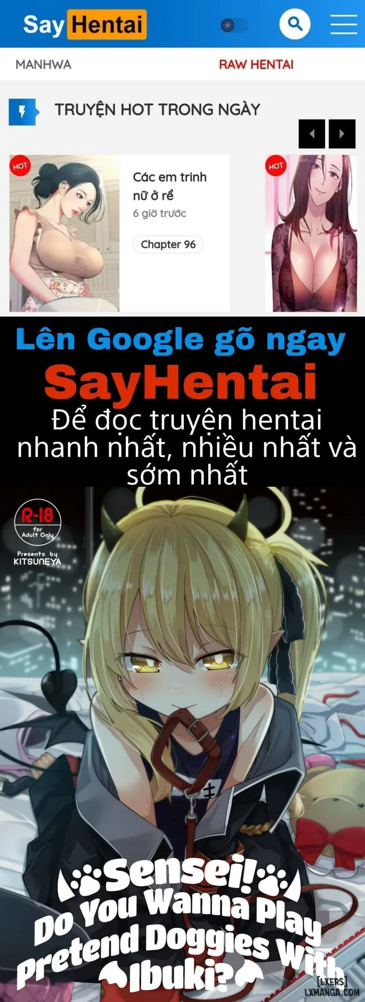 Sensei! Bạn có muốn chơi giả vờ nuôi chó với Ibuki không? - Trang 1