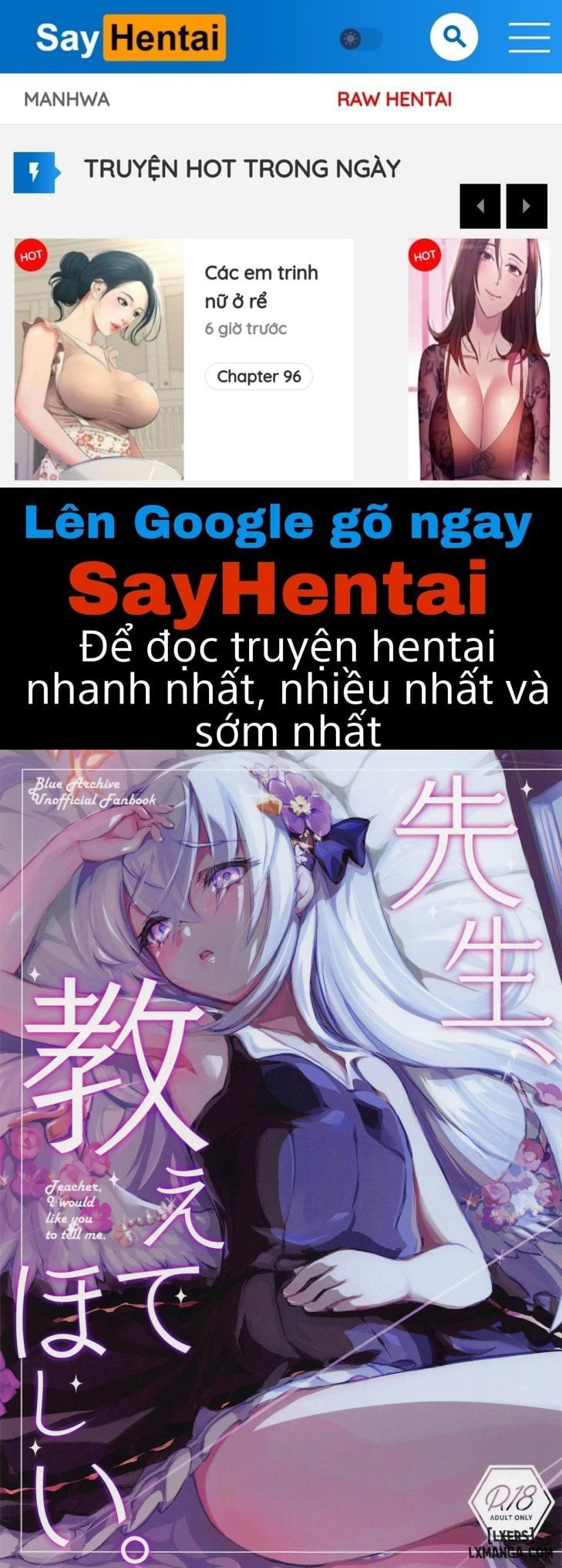 Series Oneshot Các Doujinshi Của Blue Archive P.3 - Trang 1