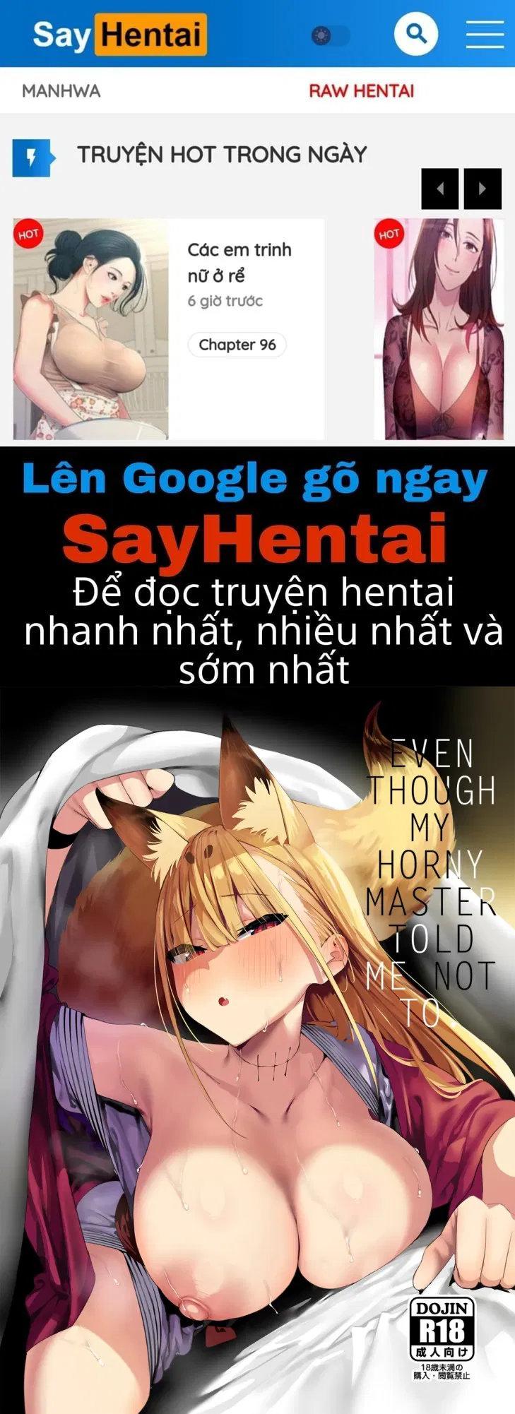 Tôi đã nói với cô ấy rằng mùa động dục sẽ là một vấn đề, nhưng cô ấy vẫn thủ dâm - Trang 1