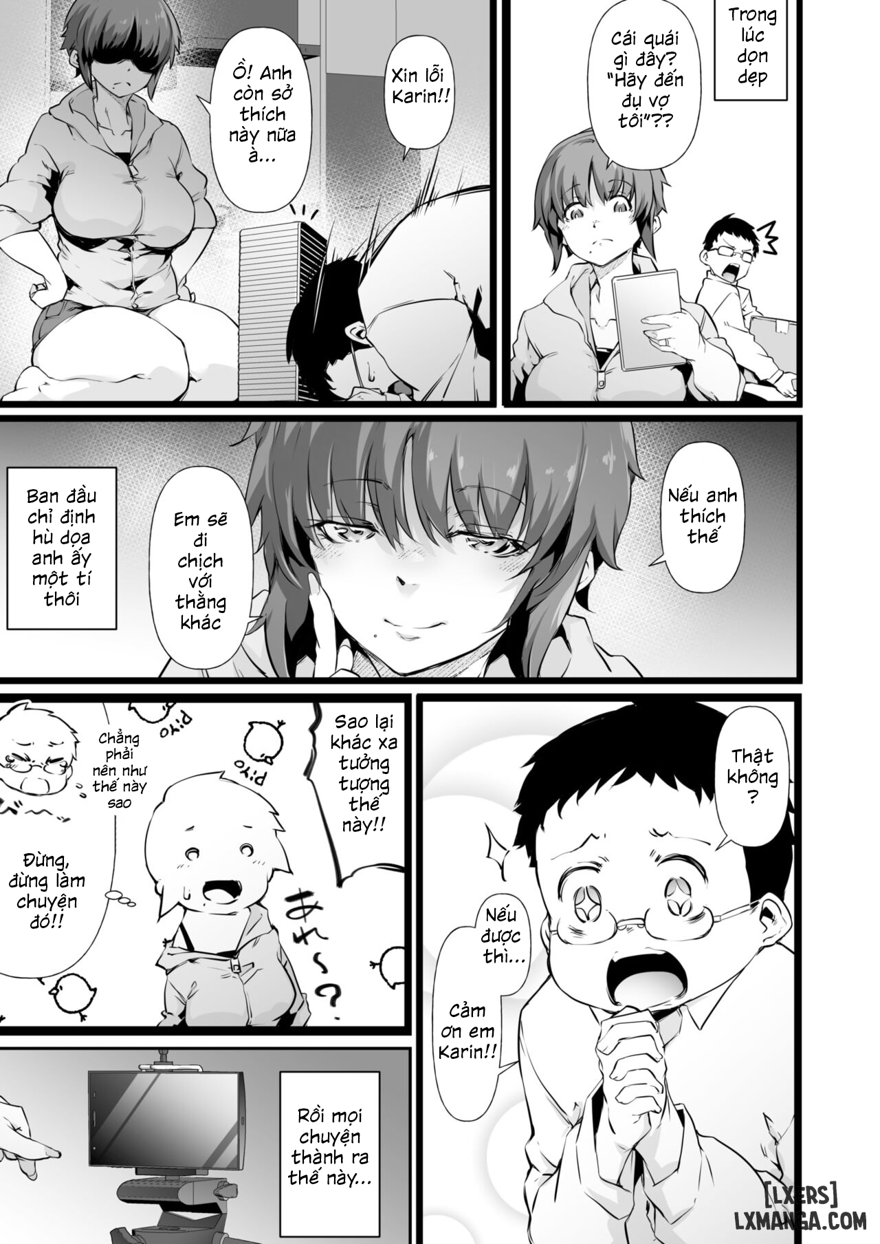 Karin-san no Himitsu no Kao to Ikenai Douga - Trang 4