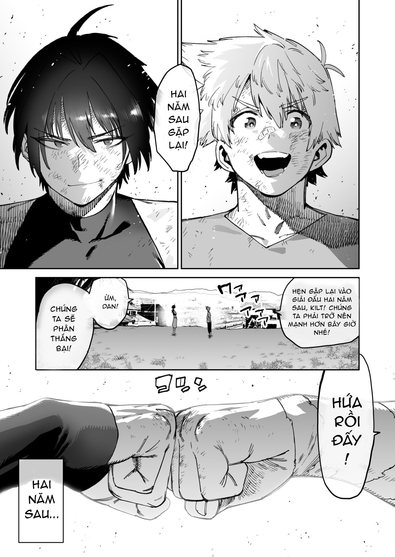 [Horieros no Ouchi (Horieros)] Câu chuyện về hai người bạn chiến đấu đã chia tay vì lời thề trở nên mạnh mẽ hơn, gặp lại nhau sau 2 năm trong hình dạng một con lợn nái - Trang 4