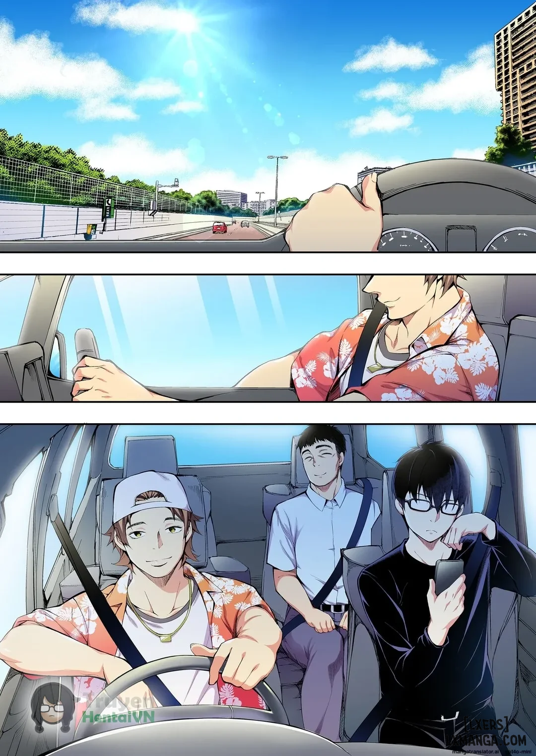 Panpan Travelers Hakata Shuudan Rape Ryokou - FULL TRUYỆN MÀU - Trang 3