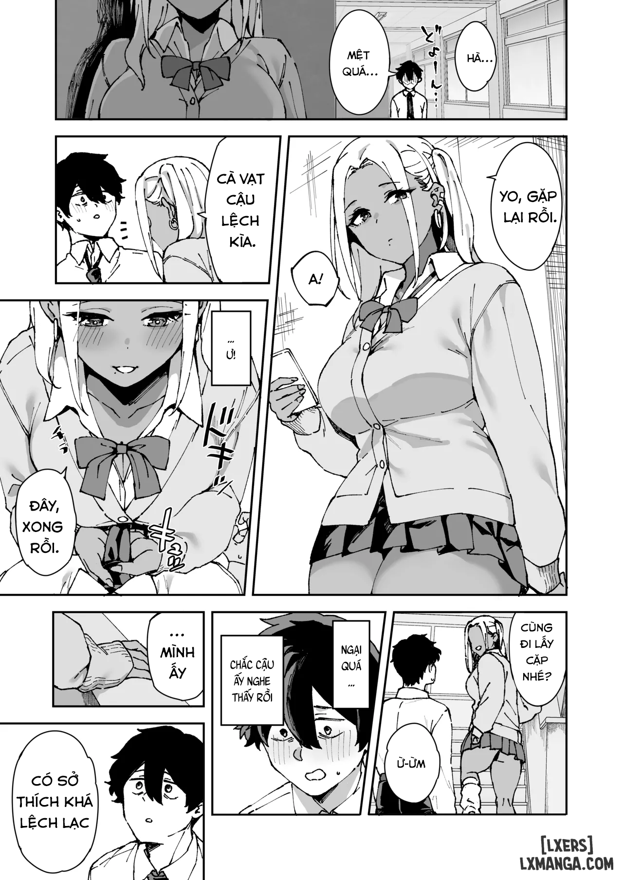 Kurasu no Kuro Gyaru to Sefure ni Natta hanashi - Trang 14