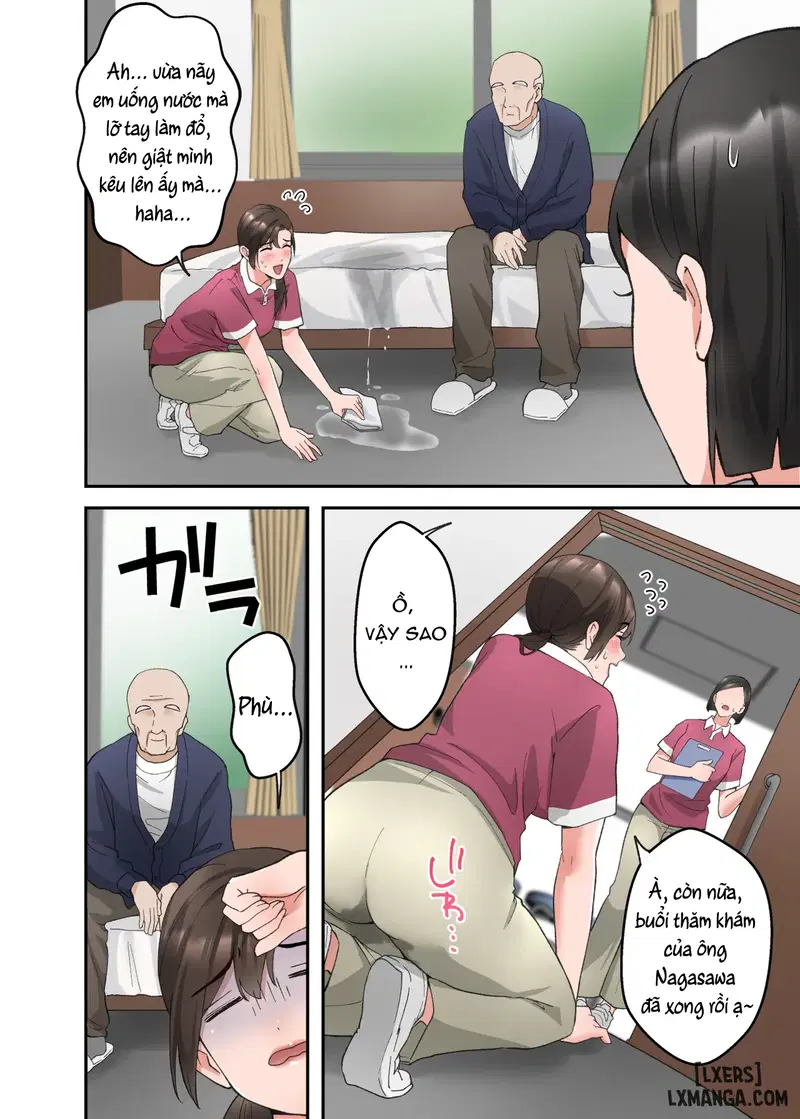 Hitozuma no Kaigoshi ga Yoboyobo Jii-san ni Ikasare Makuru Hanashi- Truyện Màu - Trang 3