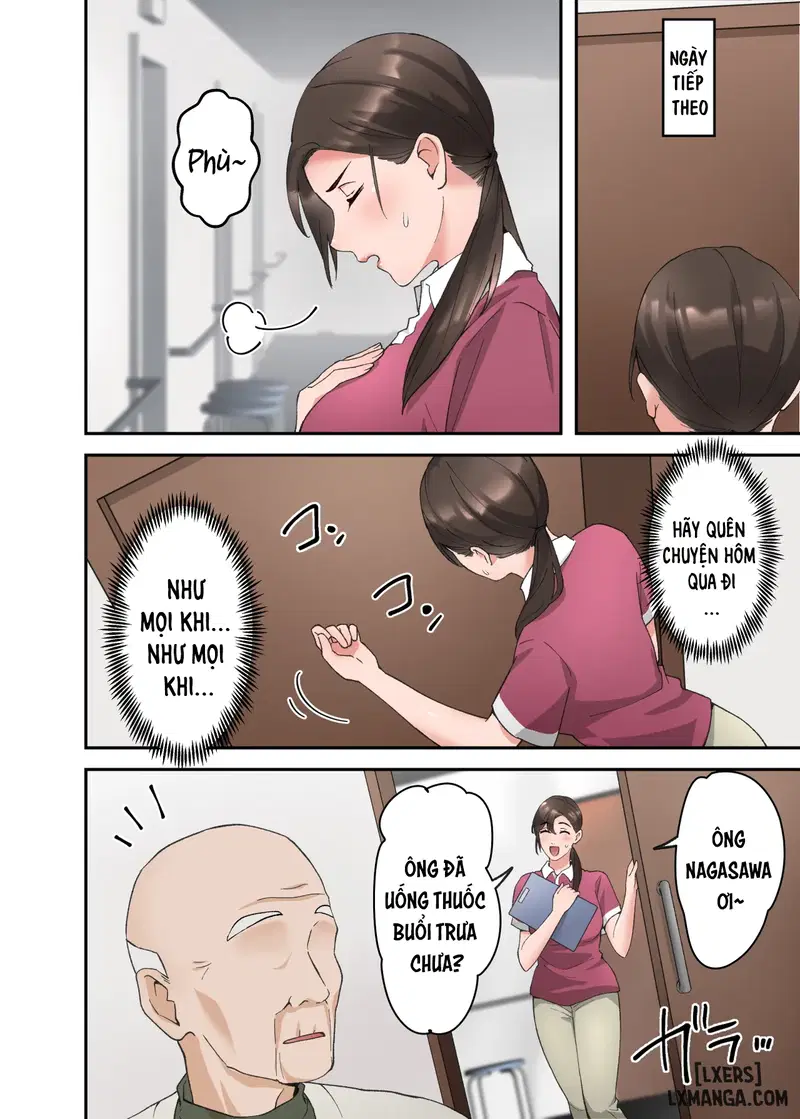 Hitozuma no Kaigoshi ga Yoboyobo Jii-san ni Ikasare Makuru Hanashi- Truyện Màu - Trang 5