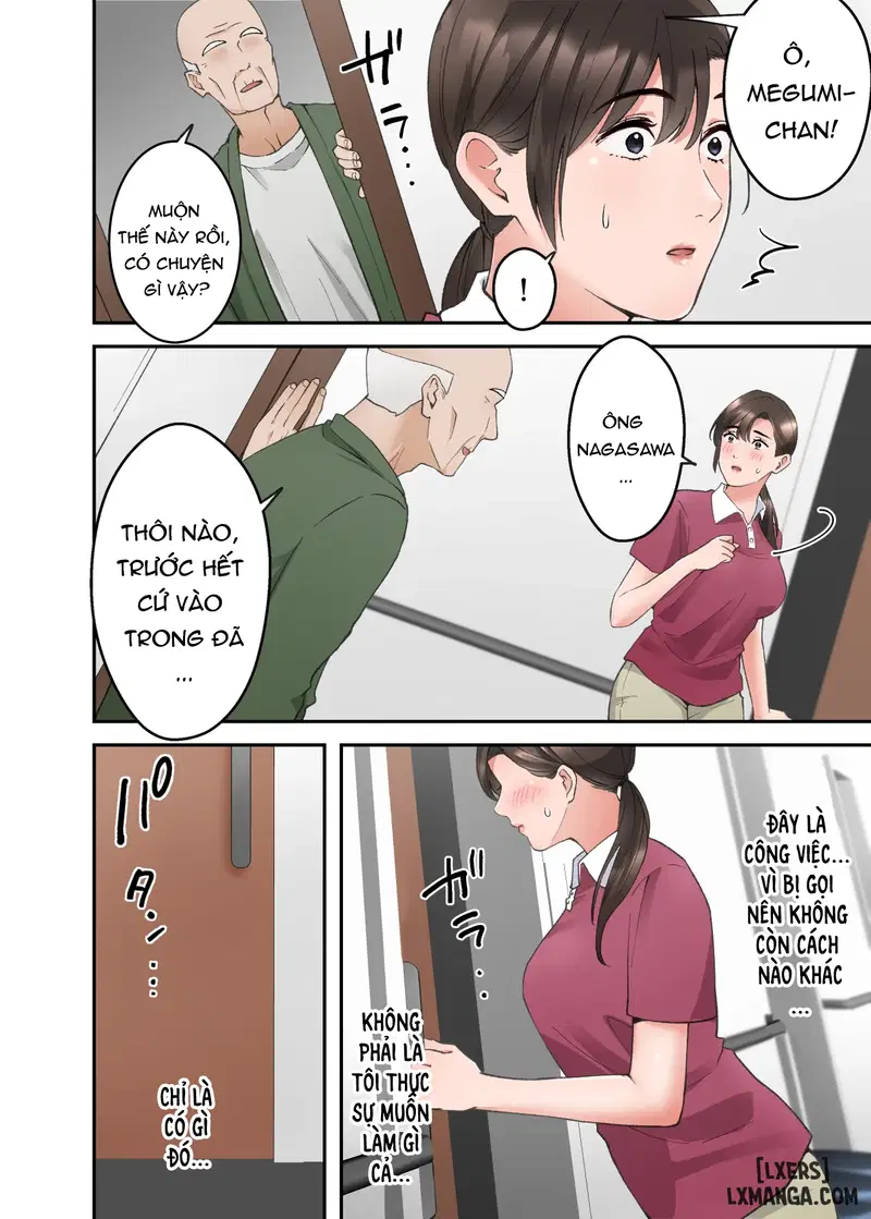 Hitozuma no Kaigoshi ga Yoboyobo Jii-san ni Ikasare Makuru Hanashi- Truyện Màu - Trang 1