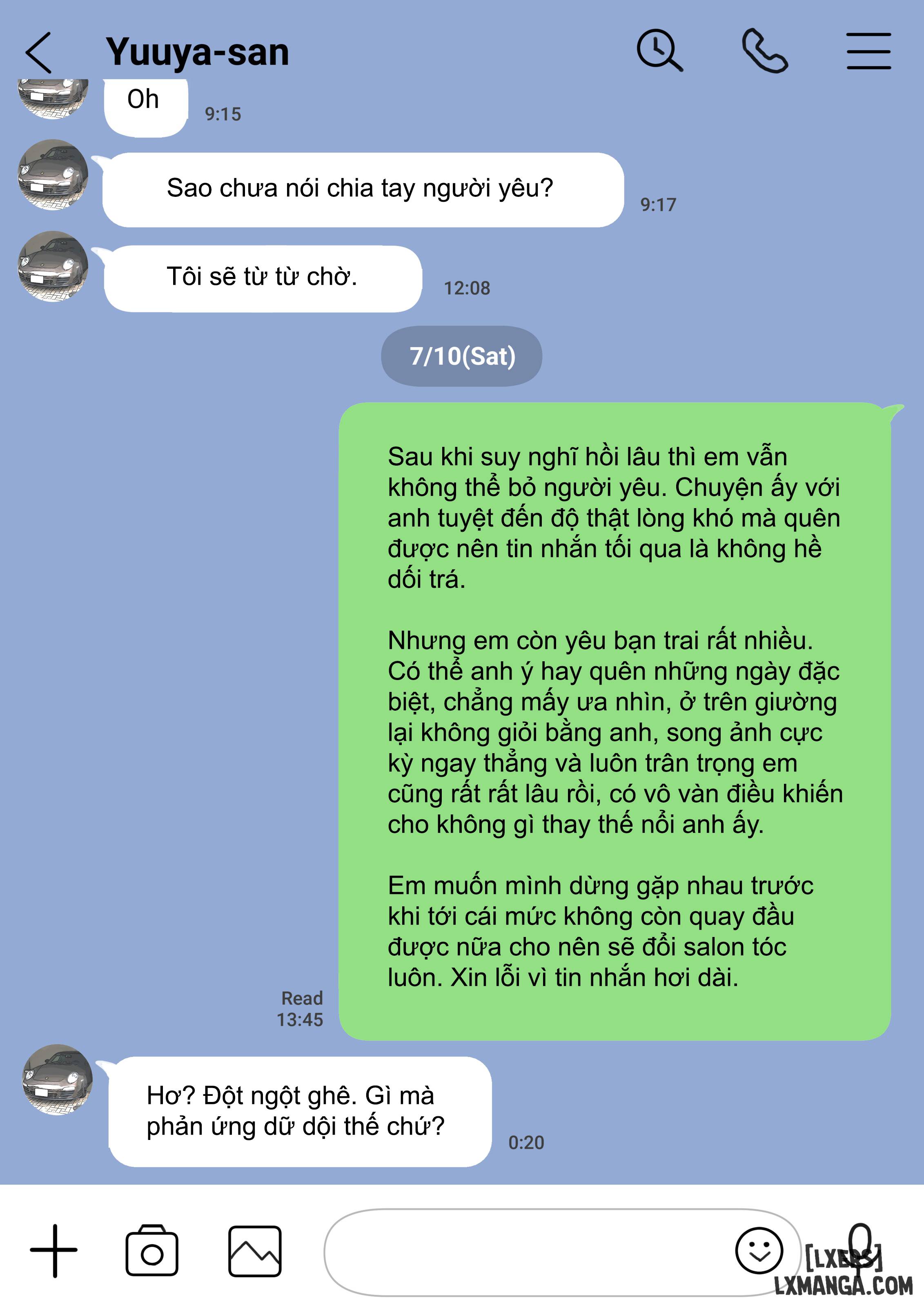 Tôi chỉ định nhìn trộm điện thoại của bạn gái tôi-FULL MÀU - Trang 14