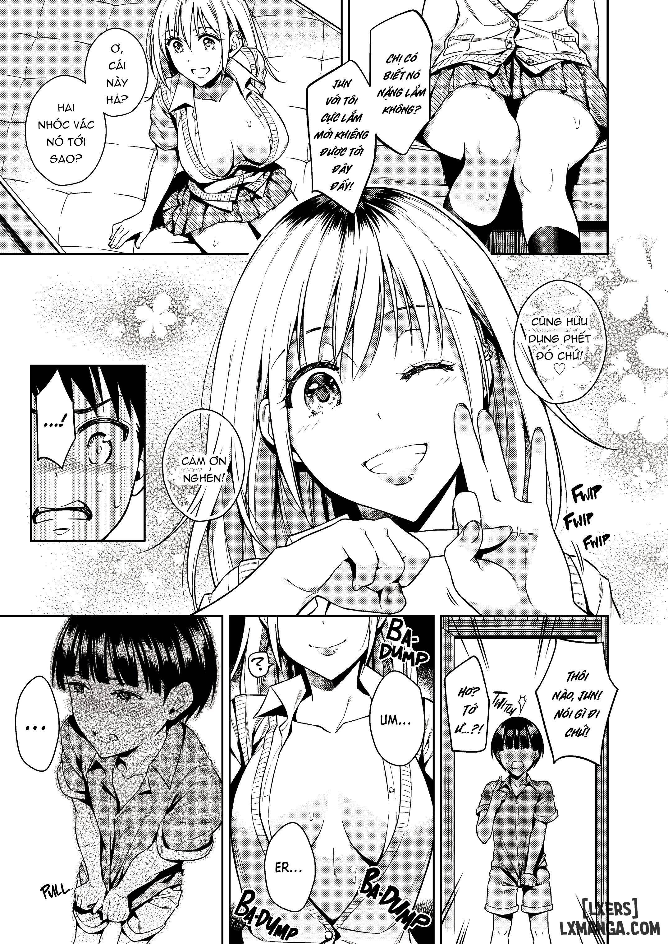 One girl and two boys in their secret base - Trang 6