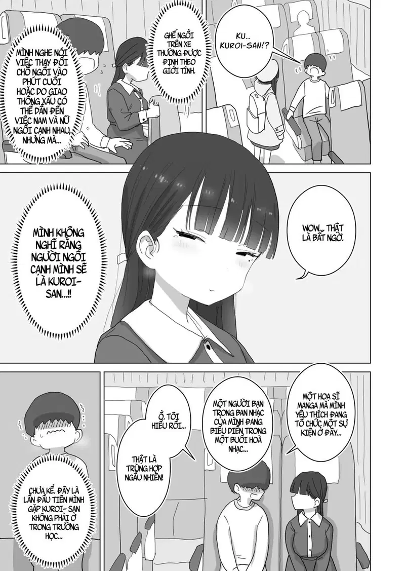 Yokou Bus Demo Kossori Nakadashi Sasete Kureru Classmate No Kuroi-San - Trang 5