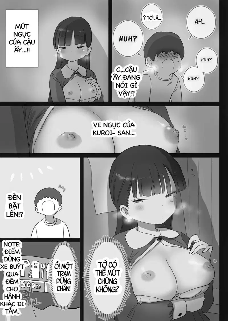 Yokou Bus Demo Kossori Nakadashi Sasete Kureru Classmate No Kuroi-San - Trang 19