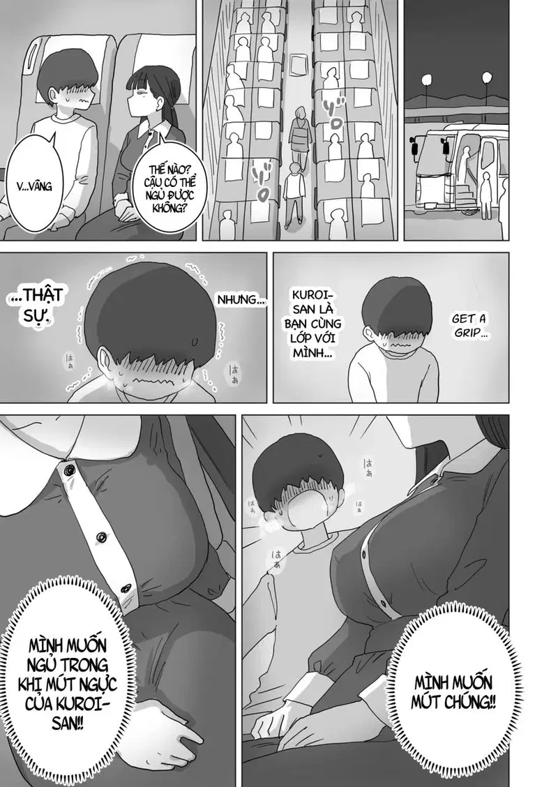 Yokou Bus Demo Kossori Nakadashi Sasete Kureru Classmate No Kuroi-San - Trang 23