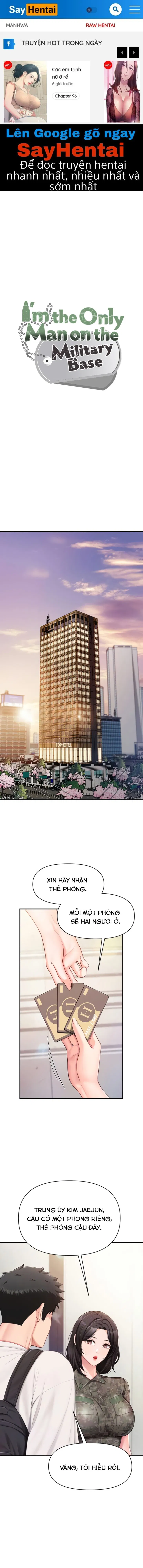 Tôi là nam quân nhân duy nhất trong đơn vị - Trang 1