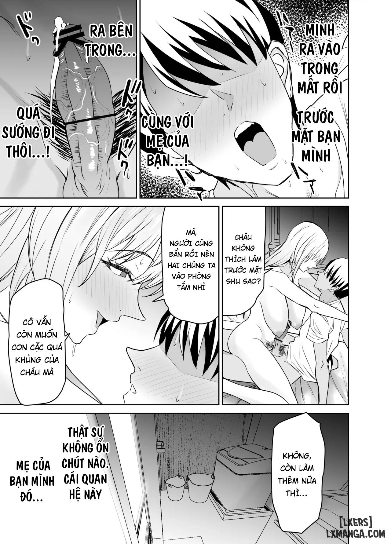 Tomodachi no Gal Mama wa Musuko ni Kakurete Ore no Dekachin wo Kuimakuru. - Trang 28