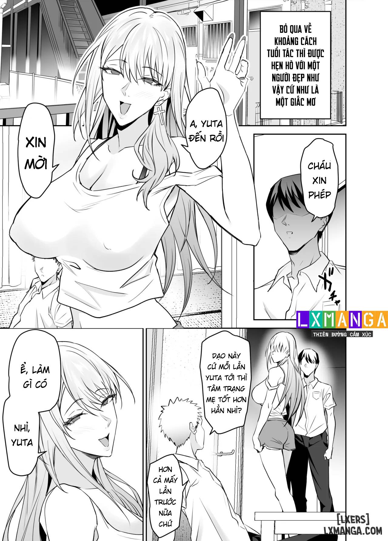 Tomodachi no Gal Mama wa Musuko ni Kakurete Ore no Dekachin wo Kuimakuru. - Trang 26