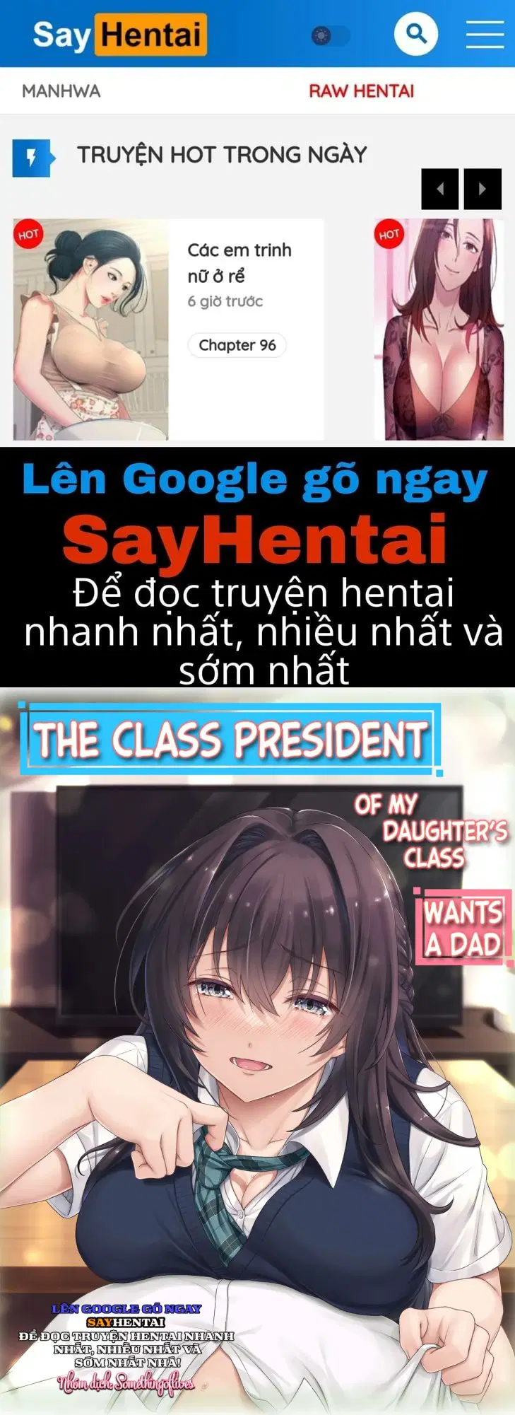 Lớp trưởng lớp con gái tôi muốn có một người bố. - Trang 1