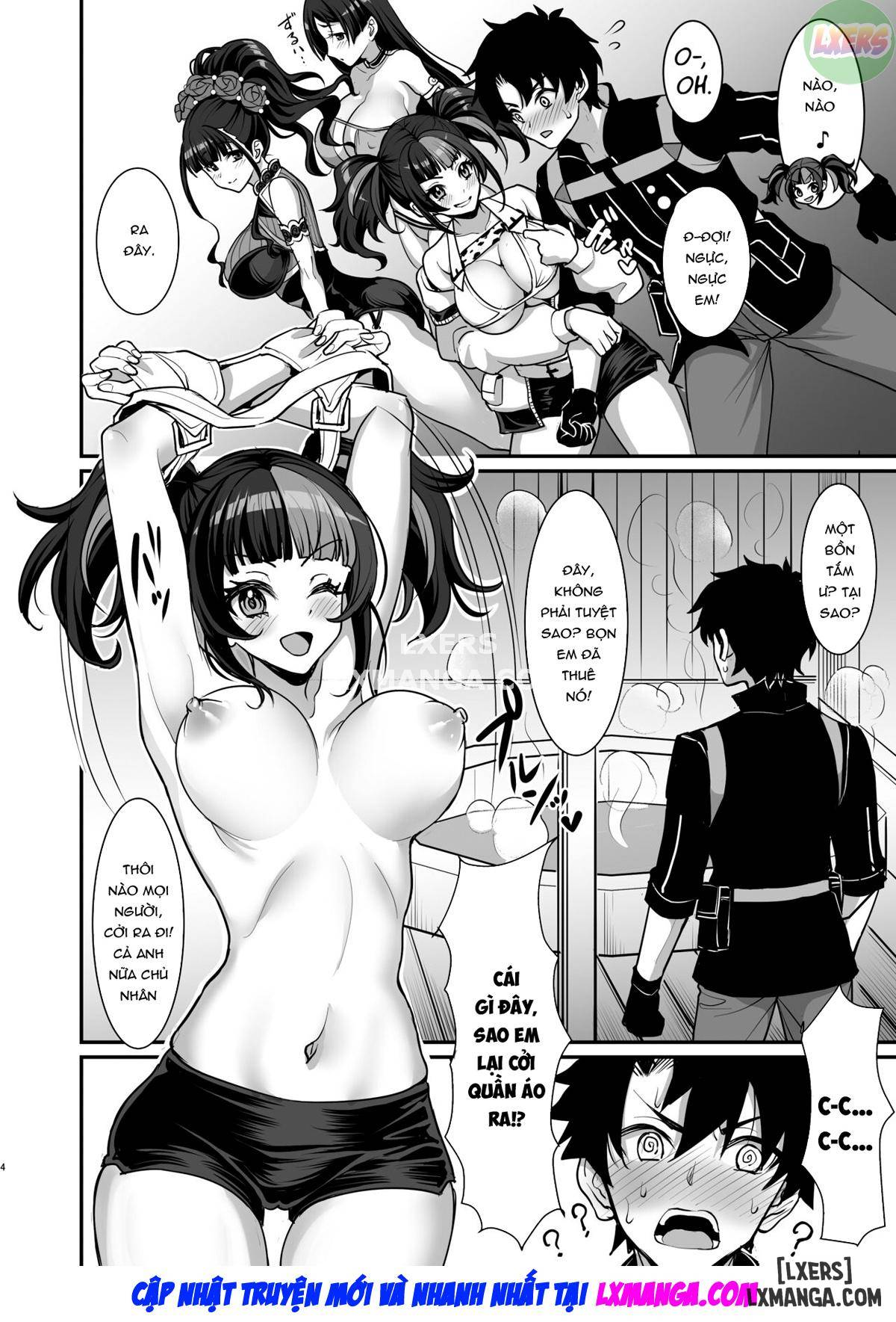 Heian Girls 4P Sexy Bathhouse Play FULL - Trang 6