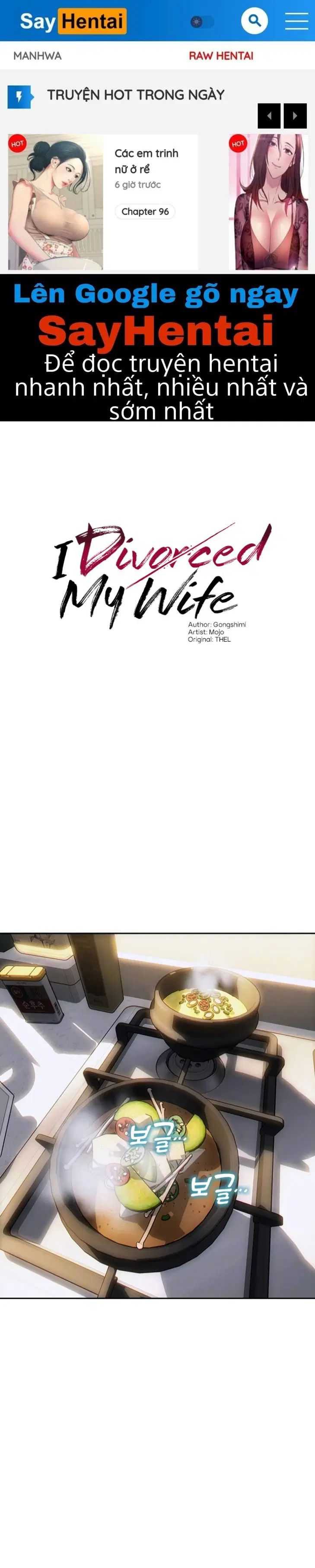 Ly dị vợ để húp hàu - Trang 1