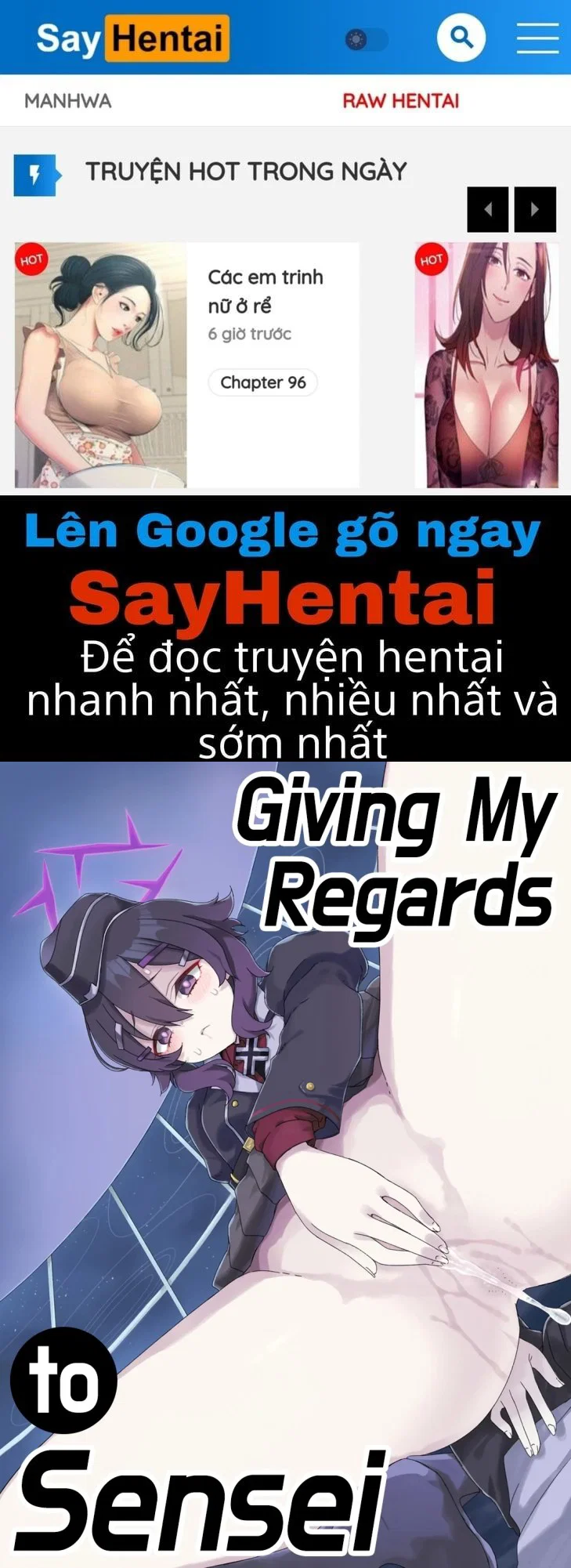 Sensei Ni Goaisatsu O - Trang 1