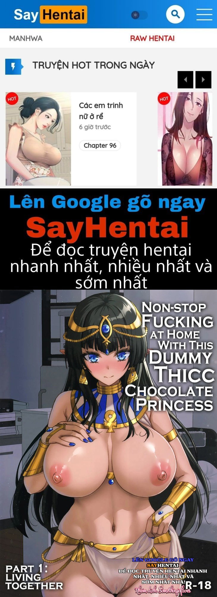 Địt liên tục với nàng công chúa sô cô la mông to - Trang 1