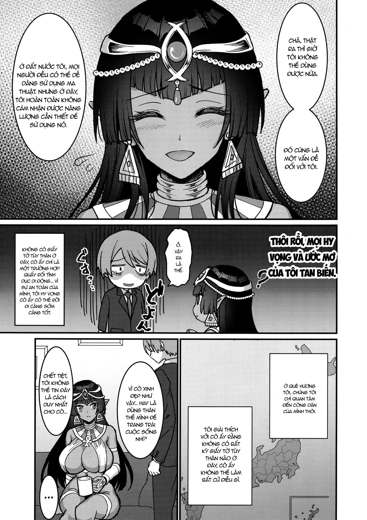 Địt liên tục với nàng công chúa sô cô la mông to - Trang 8