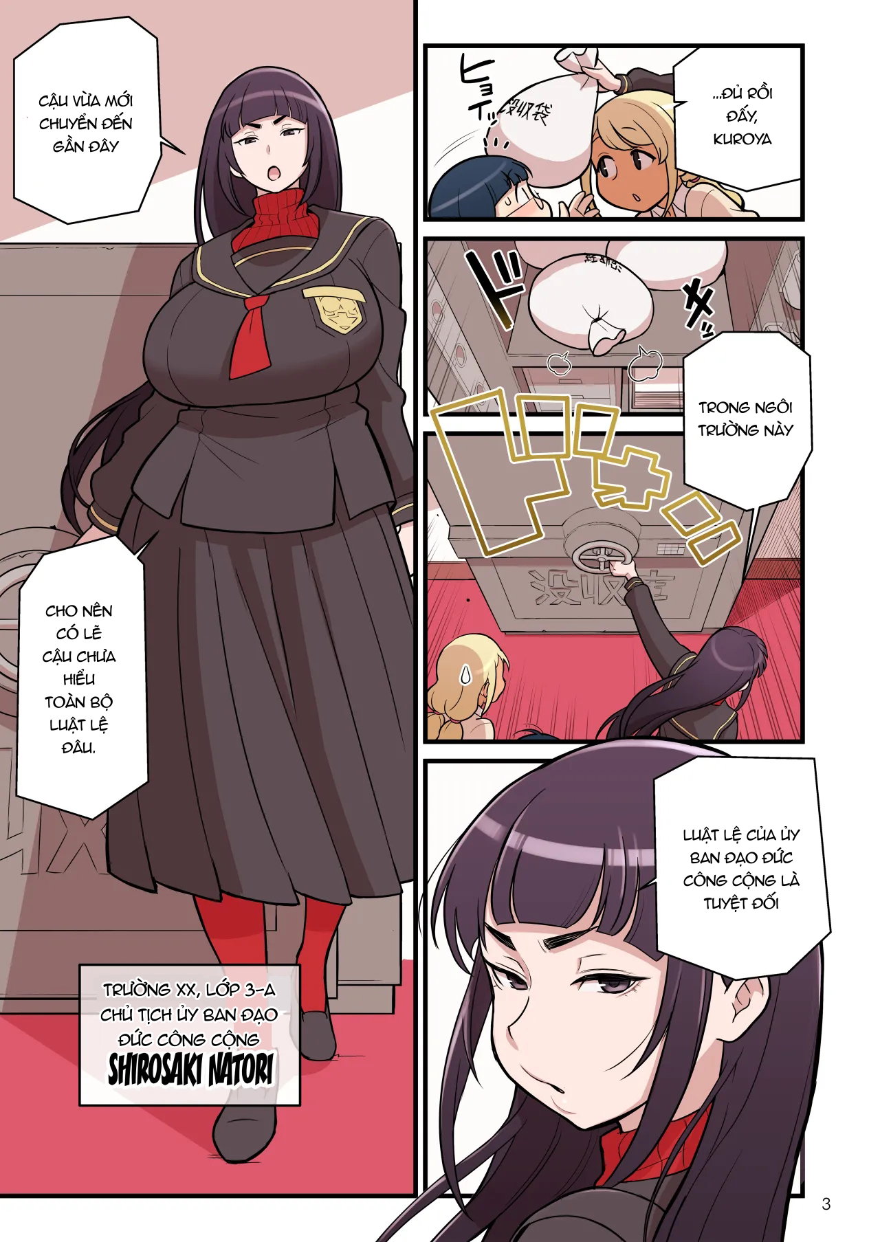 Kuro da nâu VS Ủy viên kỷ luật phần 1- Truyện Màu - Trang 6