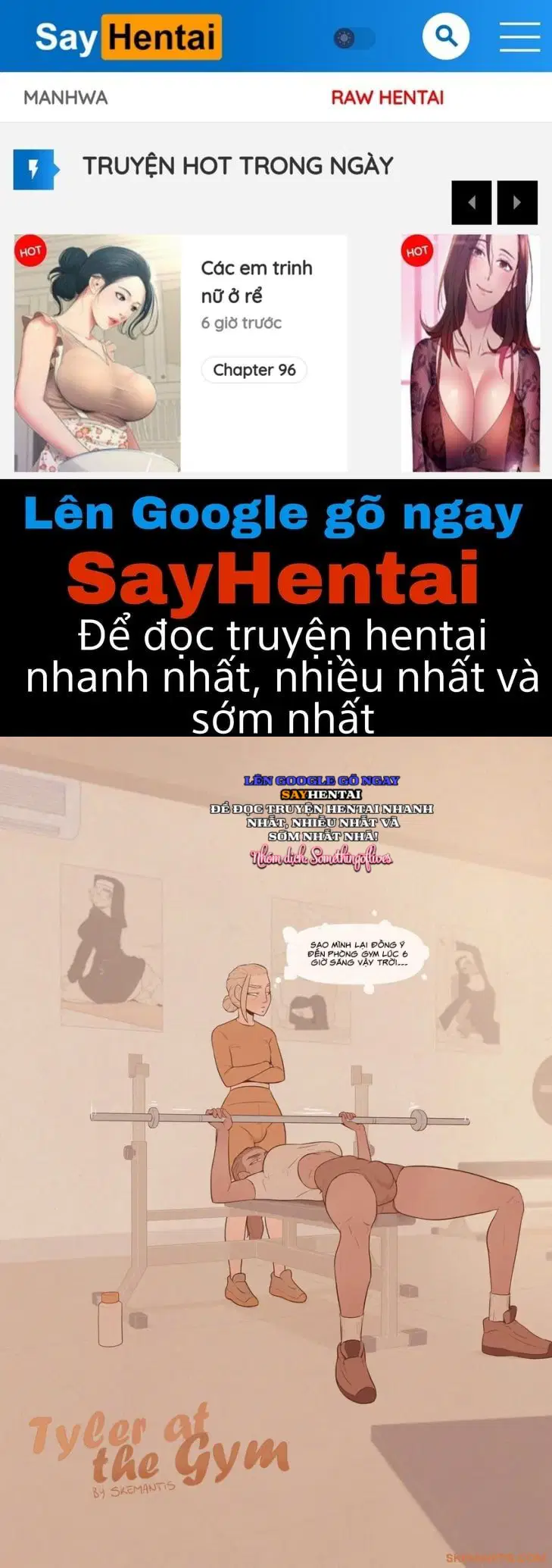 Tyler ở phòng gym - Trang 1