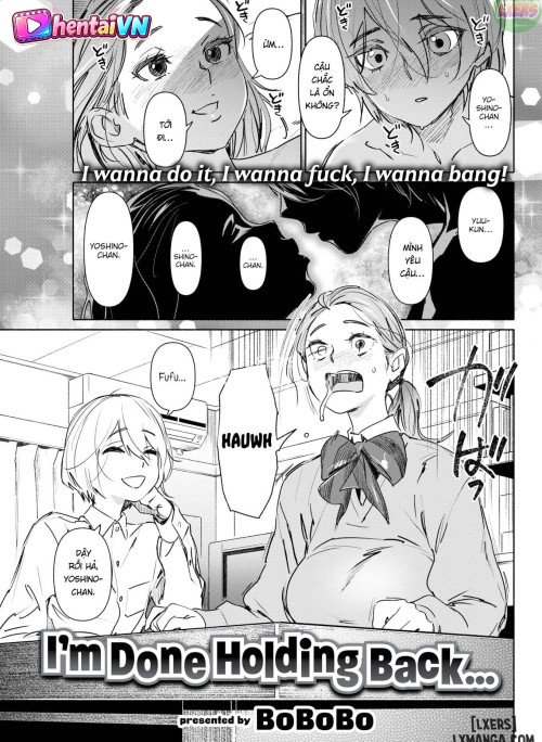 I'm Done Holding Back